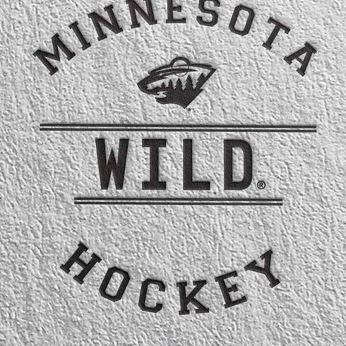 NHL Minnesota Wild Black Text Moto E5 Play Skin